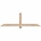 Ekena Millwork Eugene Smooth Timber Gable Bracket, Douglas Fir, 60"W x 20"H x 3 1/2"D x 3 1/2"F, 8/12 Pitch GBW060X20X0404EUG00SDF - alternate 1